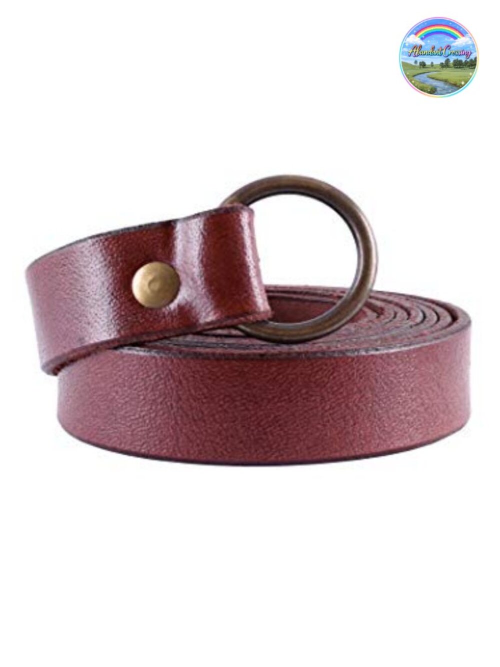 Medieval Leather Ring Belt - Viking Warrior LARP Renaissance Fair
